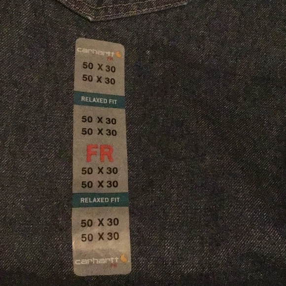 Carhartt FR JEANS 50Wx30L utility denim double-front denim flame resistant NWT - Picture 14 of 16
